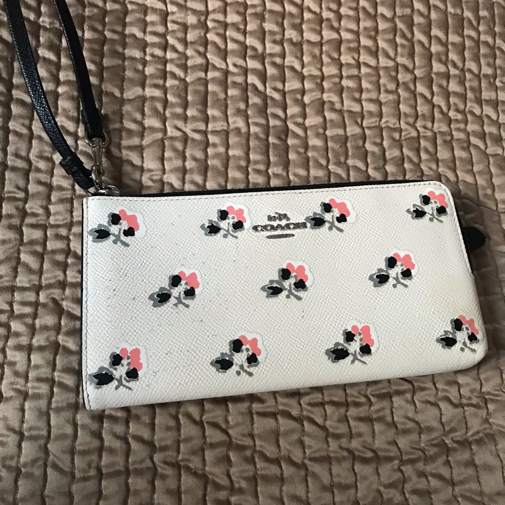 Floral coach wallet